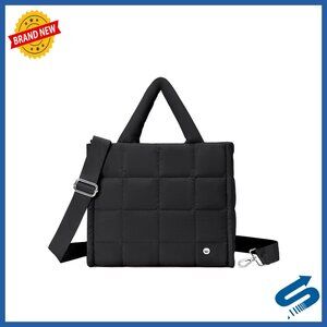 Puffer Crossbody Tote Bag Nylon Weekender Overnight Shoulder Handbag